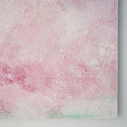 春満開の桜色のアートパネル（Cherry #530090）砂糖菓子のようなやさしい風合い　珪藻土＋アクリル絵具原画 8枚目の画像