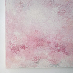 春満開の桜色のアートパネル（Cherry #530090）砂糖菓子のようなやさしい風合い　珪藻土＋アクリル絵具原画 7枚目の画像