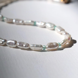 パリの女の子のように=plus pearl＆emerald necklace~ 2枚目の画像
