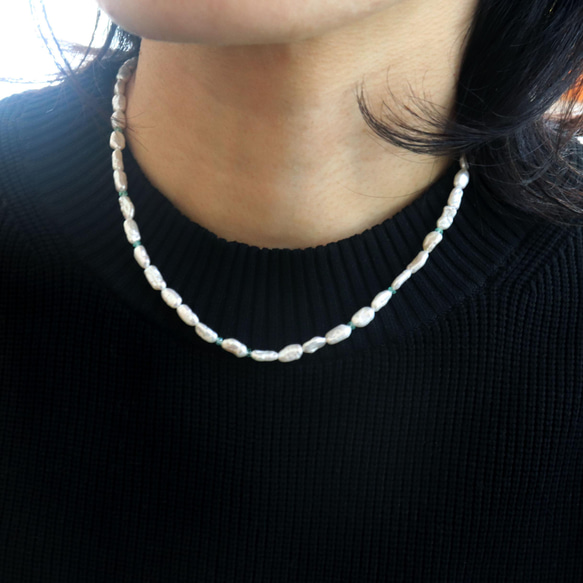 パリの女の子のように=plus pearl＆emerald necklace~ 4枚目の画像