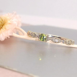 アンモライトのシルバーリング 11号 silver925 天然石 化石