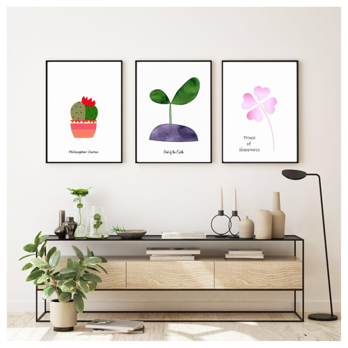 オリジナル　北欧ポスター 春になれば⭐️【日常にアートを】3枚セット⭐️北欧ポスター ポスター