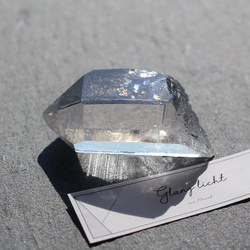 レコードキーパー付き トマス産ポイントクォーツ 天然石 鉱物 水晶 希少 3枚目の画像