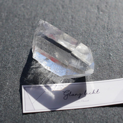 レコードキーパー付き トマス産ポイントクォーツ 天然石 鉱物 水晶 希少 5枚目の画像