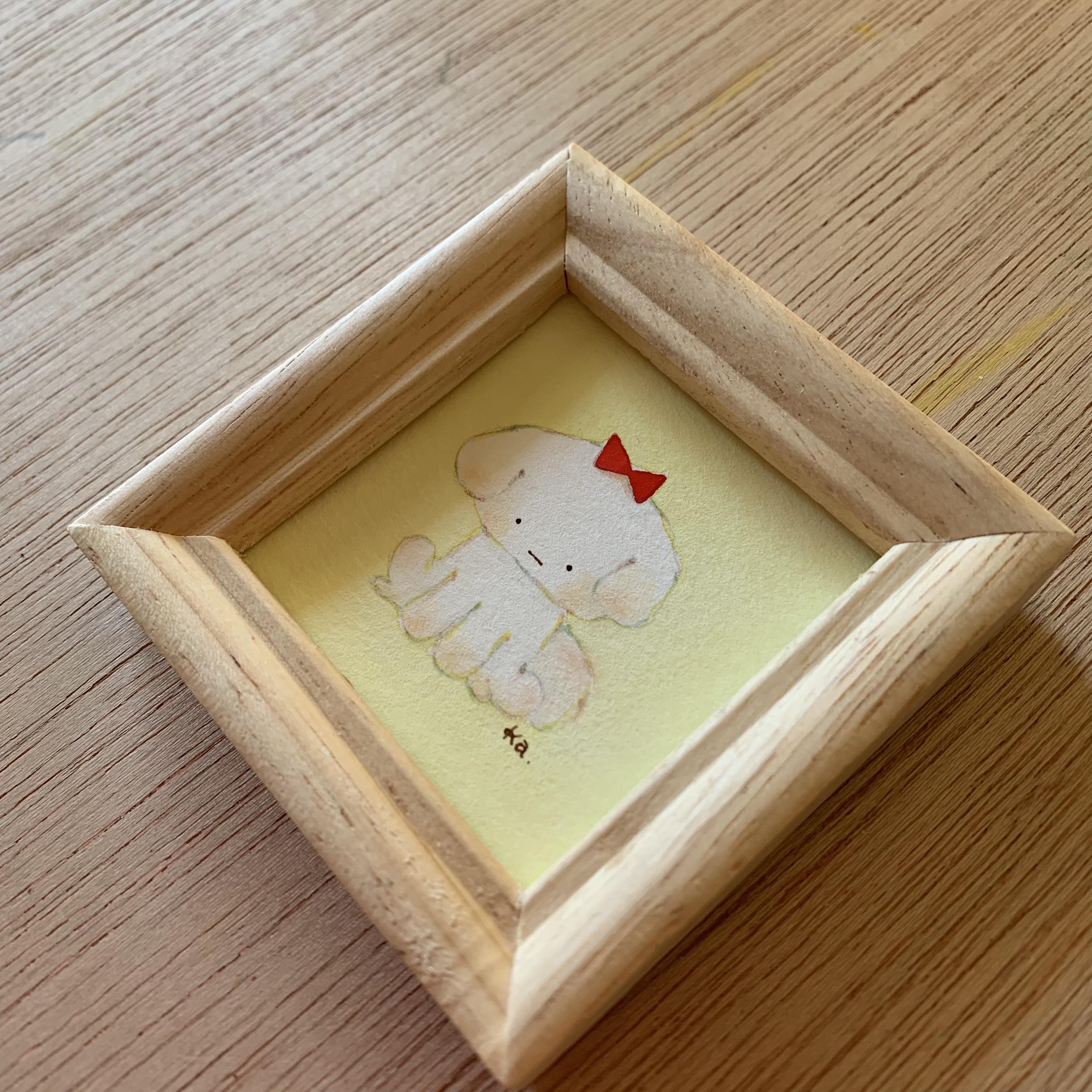 「わたしマルチーズ」ミニ額　原画