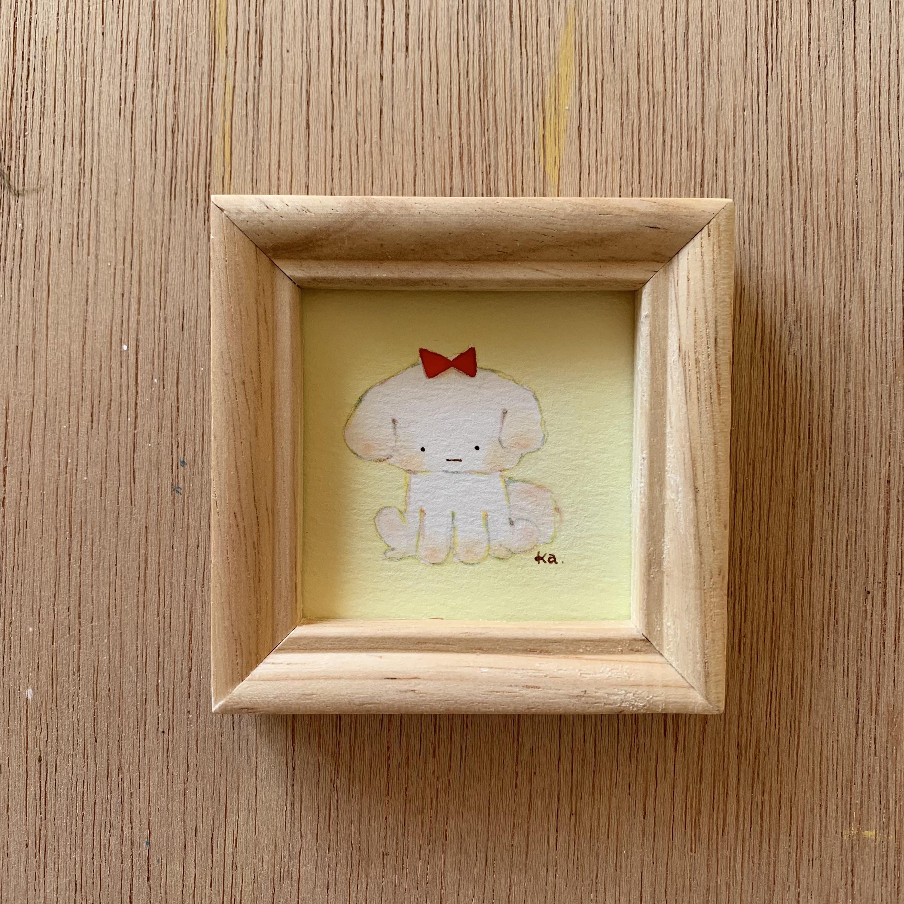 「わたしマルチーズ」ミニ額　原画