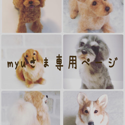 羊毛フェルト犬オーダーメイド Sサイズ15cm 羊毛フェルト