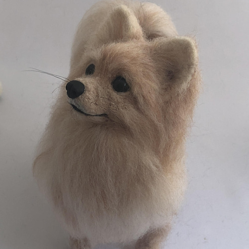 羊毛フェルト犬オーダーメイド Sサイズ15cm 羊毛フェルト