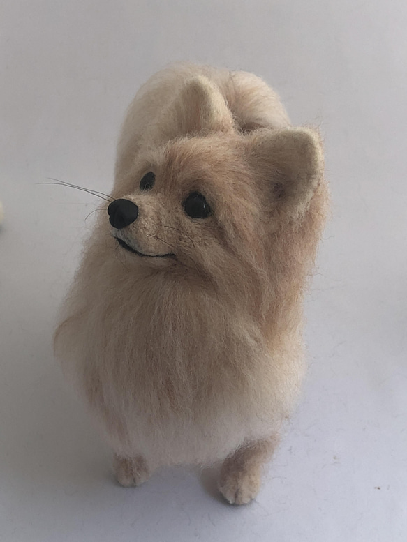 羊毛フェルト犬オーダーメイド　Sサイズ15cm 2枚目の画像