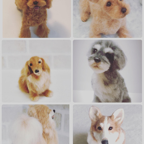 羊毛フェルト犬オーダーメイド Sサイズ15cm 羊毛フェルト 羊毛フェルト犬オーダーメイド Sサイズ15cm 羊毛フェルト