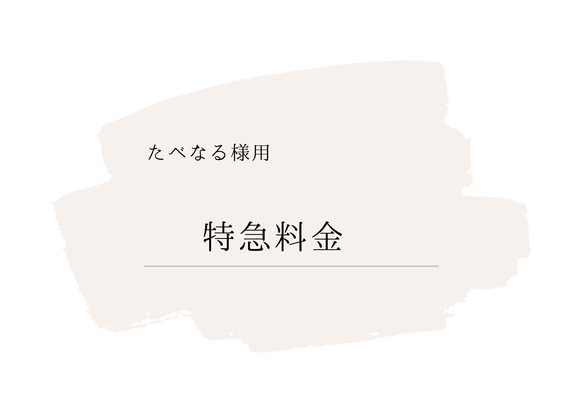 【たべなる様専用ページ】特急料金 1枚目の画像