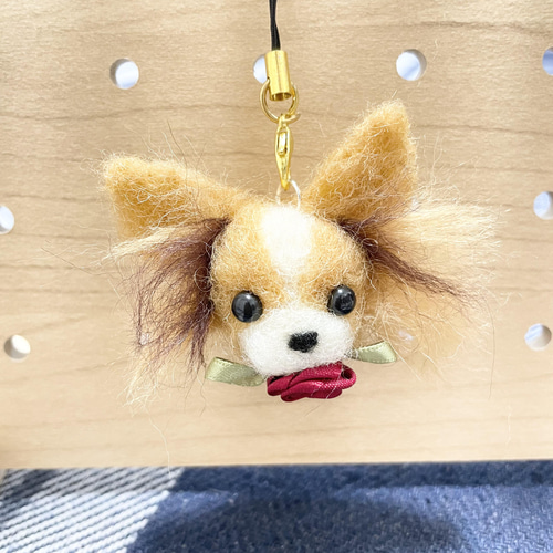 羊毛フェルト パピヨンさん からかわ