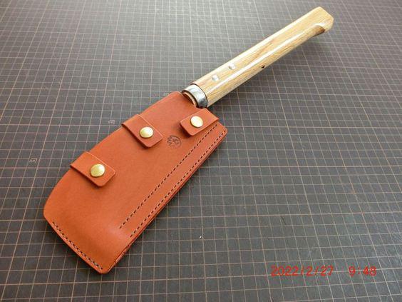 カスタムレザーシース　本革製鉈カバー
