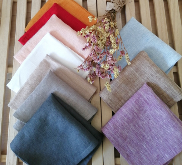 ♡ハンドメイド♡リネンハンカチーフ その他