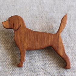 犬刺繍のブローチ【ゴールデンレトリバー】 ブローチ hitomi