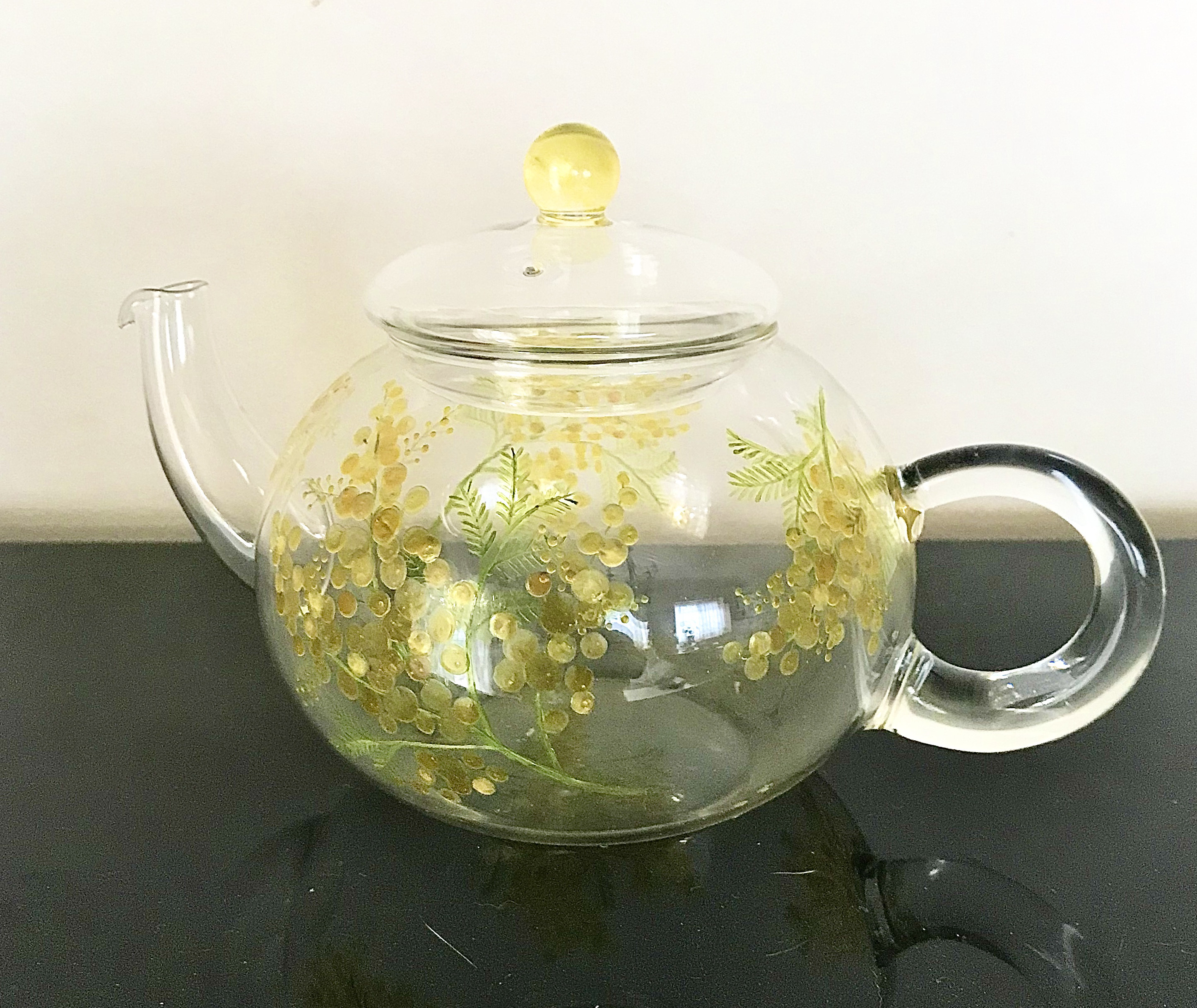 408:のぐちみか　ミモザ　ポット 急須 ミモザリッチ ポット | 波佐見焼の器 - 梅陶器