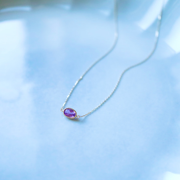 【索致】K10項鍊【紫水晶】 第2張的照片