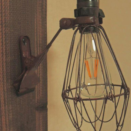 インダストリアルクリップライト LEDエジソン電球 スタンドライト