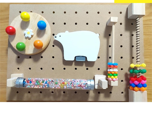 壁面遊び☆ハンドメイド知育おもちゃ 療育教材 保育教材 おもちゃ