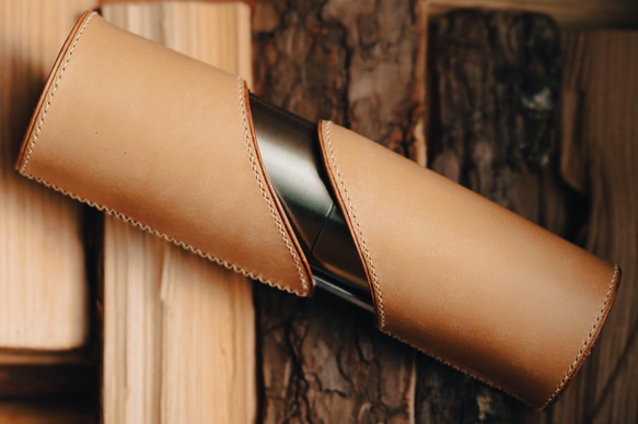 【受注生産】snow peak（スノーピーク） フィールドバリスタ ミル レザーケース プエブロ 2枚目の画像