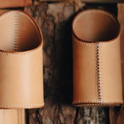 【受注生産】snow peak（スノーピーク） フィールドバリスタ ミル レザーケース プエブロ 13枚目の画像