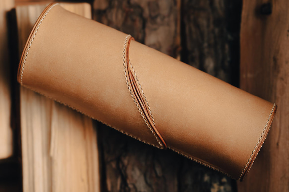 【受注生産】snow peak（スノーピーク） フィールドバリスタ ミル レザーケース プエブロ 3枚目の画像