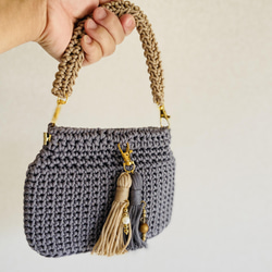 ハンドル(交換用、取付用) / 2本1組 バッグ、ポーチ用小物 持ち手 編み物 6枚目の画像