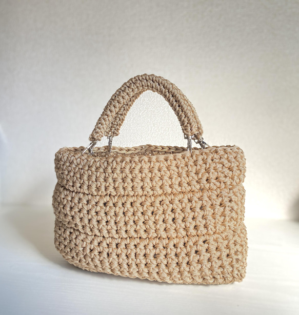 ハンドル(交換用、取付用) / 2本1組 バッグ、ポーチ用小物 持ち手 編み物 4枚目の画像