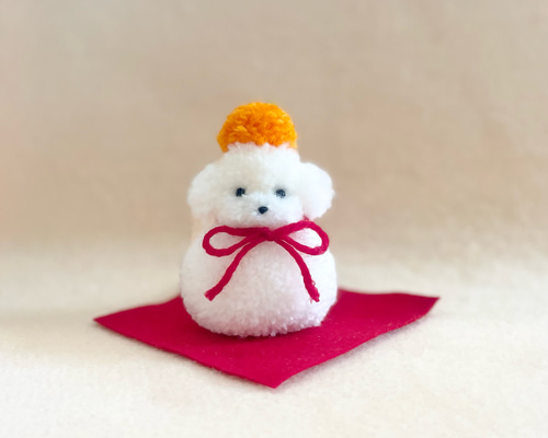 トイプードル鏡餅/猫だるま 3f03f4c0d5cdf56deb000533d3ec9d