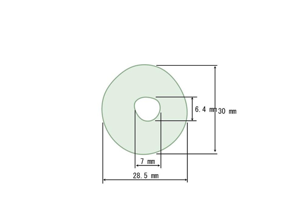 丸①　(くり抜き付き) 5枚目の画像