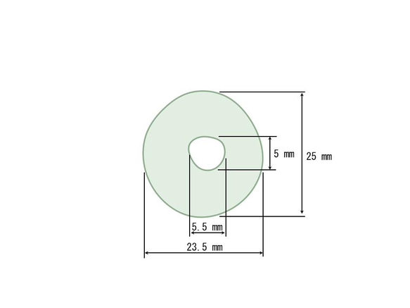 丸①　(くり抜き付き) 3枚目の画像