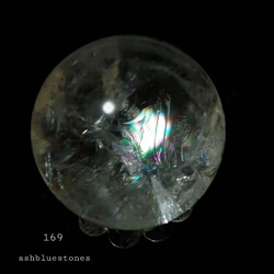 レインボー水晶 スフィア 35mm 58.8g(169) 7枚目の画像
