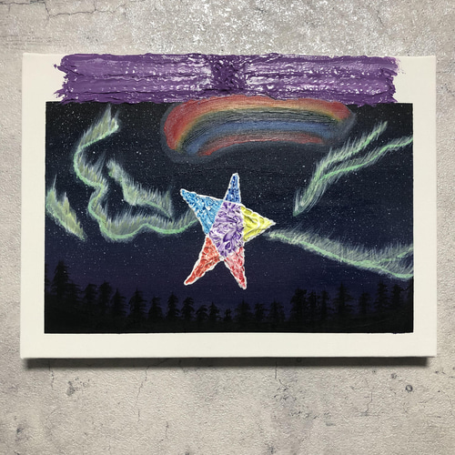 ステージ」アクリル画 絵画 アート キャンバス 飾り物 インテリア 絵画