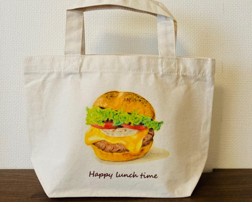 ハンバーガートートバッグ オンラインストア・直営店限定】ROXY ShogunBurger×ROXY TOTE