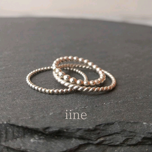 送料無料3点セット】毎日着けたい*デザインリング3点セット【silver925