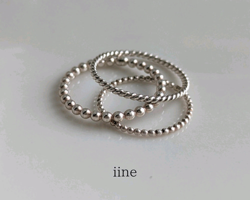 送料無料3点セット】毎日着けたい*デザインリング3点セット【silver925