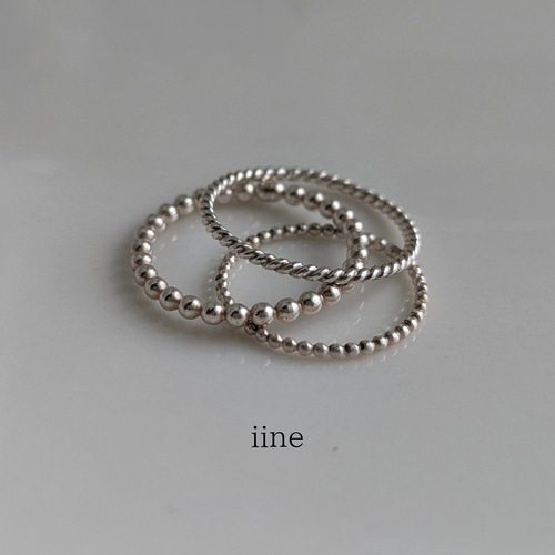 送料無料3点セット】毎日着けたい*デザインリング3点セット【silver925