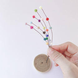 【受注制作】羊の餅花飾り《マルチカラー》 4枚目の画像