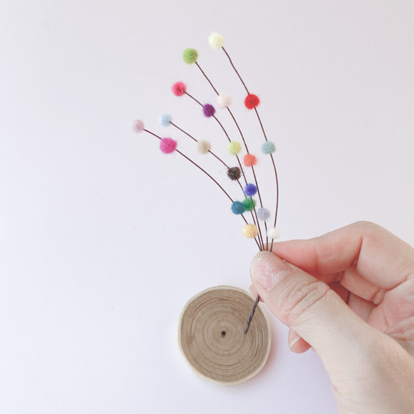 【受注制作】羊の餅花飾り《マルチカラー》 4枚目の画像