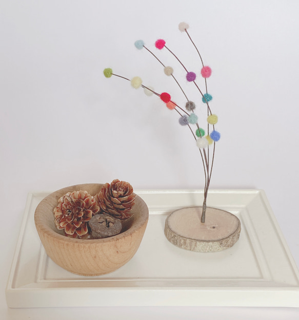 【受注制作】羊の餅花飾り《マルチカラー》 6枚目の画像