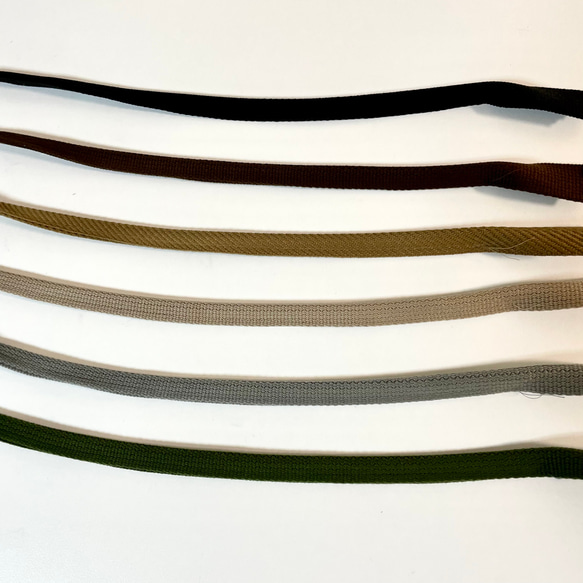 ボタニカルグリーンのパープルの丸いラインのトートバッグ 9枚目の画像
