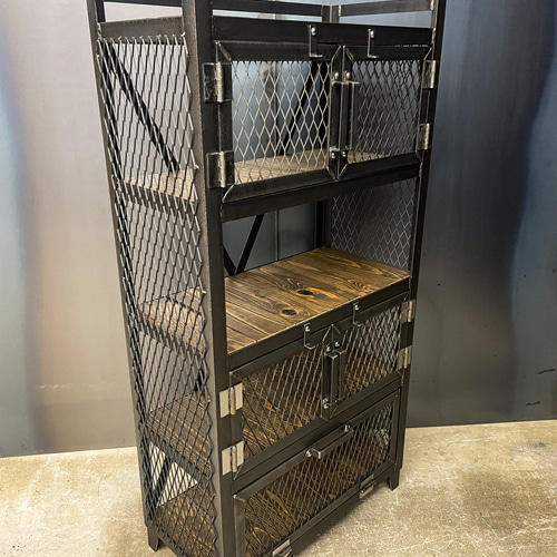 高さ120㎝］アイアンシェルフ ラック アイアン家具