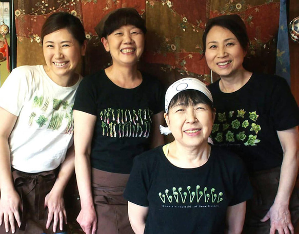 ［着る山菜］うどTシャツ（ブラック） 12枚目の画像