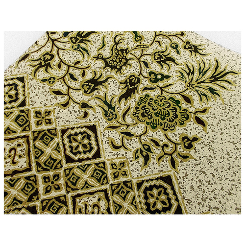 名古屋帯 グレー 金彩 花紋様