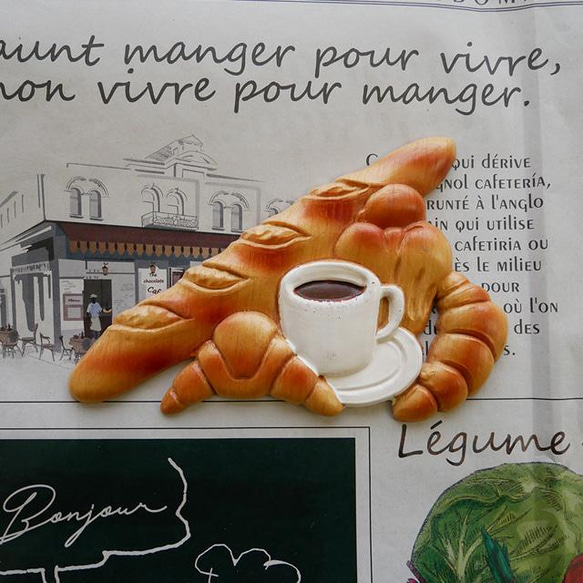 フランスのマグネット　カフェ 1枚目の画像