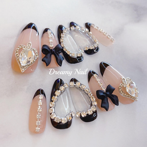 No.6】 ネイルチップ☆ジェルネイル☆量産型☆綺麗系☆清楚系☆地雷系  