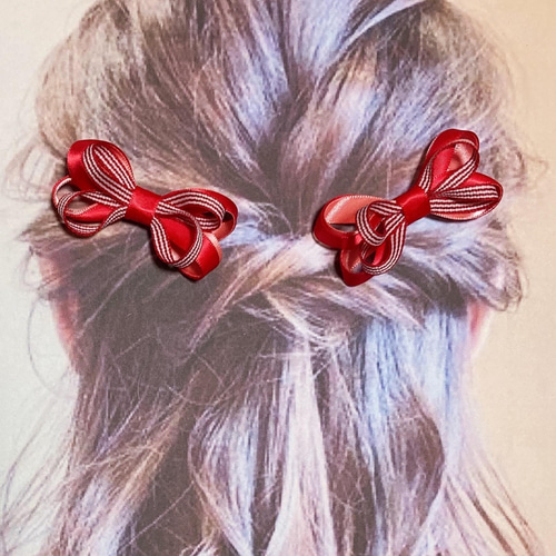 送料無料♡4個選べる！繰り返し使える♪ ストライプ と 2色 サテン  