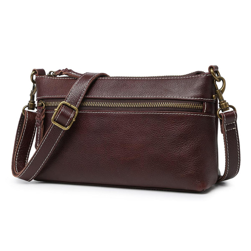 お取引中です！ 本革ショルダーバッグ ダークブラウン （Antique Slim 