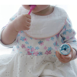 花柄シンプル　やわらかスタイ【綿100%】 8枚目の画像