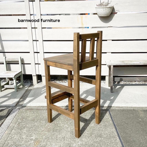 アンティーク仕上げ カウンターチェア（ハイチェア） 椅子